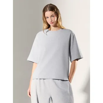 Dámská móda Tričko s&nbsp;kulatým výstřihem - L - House - šedá - 060GT-85M