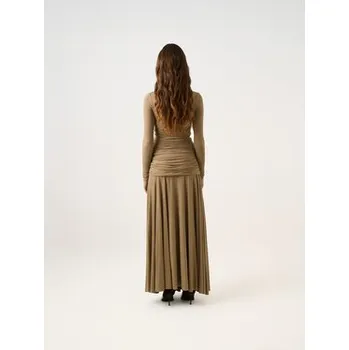 Dámské šaty La Mania Úpletové šaty MITCH Béžová Classic Fit 40