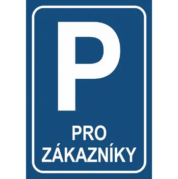 B.t.samolepka Parkoviště pro zákazníky A4