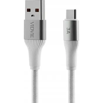 Datový kabel Kabel VIDVIE USB - USB typ C 1 m bílý