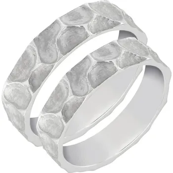 Prsten Snubní prsteny ze zlata s reliéfem Elias