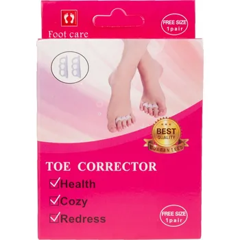 Oddělovač prstů na nohy pro den i noc Foot Care univerzální velikost bílý 2 ks