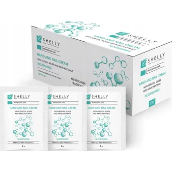 Péče o ruce Krém na ruce a nehty s keratinem, stříbrem a arnikou Shelly 4 ml x 100 ks.