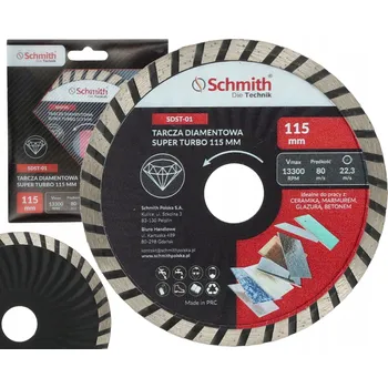 Řezný kotouč Diamantový kotouč Schmith SDST-01 na betonu 115 mm