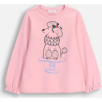 Dívčí tričko Dívčí tričko růžové s dlouhým rukávem velikost 104 Coccodrillo ZC5