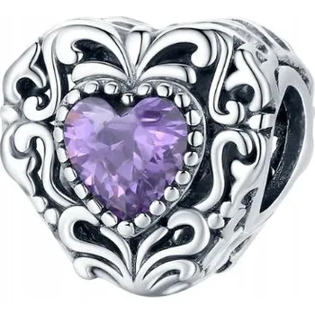 Přívěsek Přívěsek Ažurové křišťál srdce stříbro 925