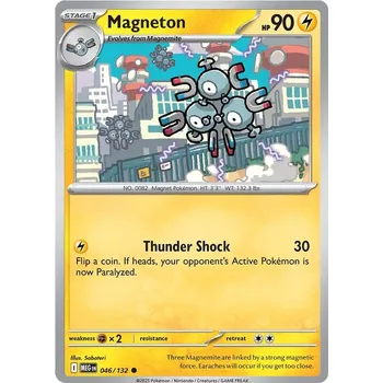 Sběratelská karetní hra Magneton 046/132 - Mega Evolution Typ karty: Reverse Holo