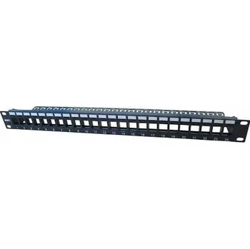 Patch panel Patch panel prázdný 24xRJ45 1U 19'' pro Keystone moduly MMC