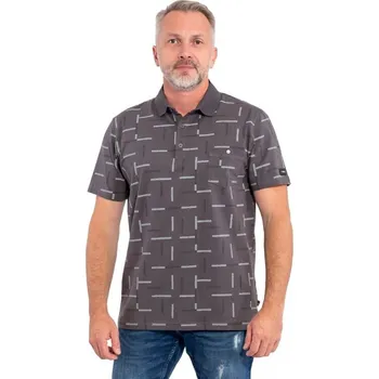 Pánské tričko Pánské tričko s límečkem HOKON Šedá XL