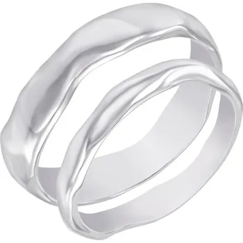 Prsten Nepravidelné zlaté snubní prsteny Parnell