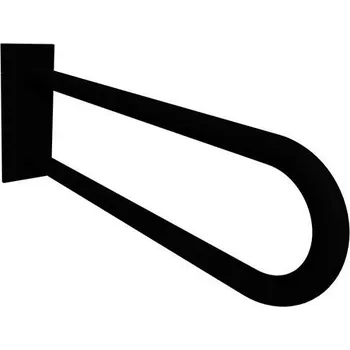 Madlo do koupelny Podpěrné madlo 10x25 cm černá