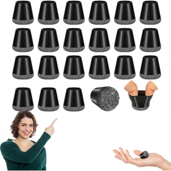 Podložka pod nábytek Kryty na nohy židlí 24ks, záslepky, podložky