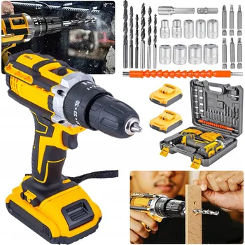 Akumulátorový vrtací šroubovák 21,6 V se 2 Li-Ion akumulátory v kufříku