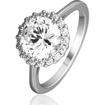 Prsten Stříbrný prsten se zirkony JVD SVLR0619SH2BI