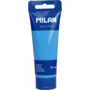 Vodová barva BARVA BARVA V TUBĚ 75 ML SVĚTLE MODRÁ KARIBSKÁ MILAN