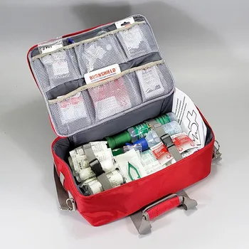 Lékárnička Zdravotnická brašna antistatická / ohnivzdorná s náplní CHEMICKÝ PROVOZ