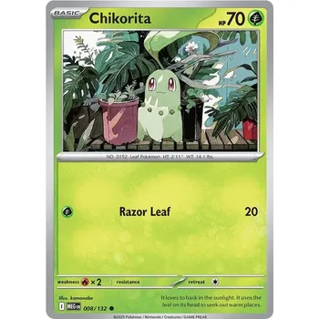 Karetní hra Chikorita 008/132 - Mega Evolution Typ karty: Non-Holo