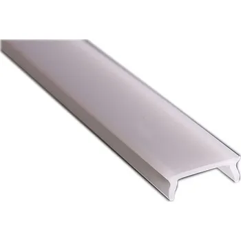 LED lišta Krycí pásek naklapávací pro LED profil navrch LL-08 - 3 m mléčný