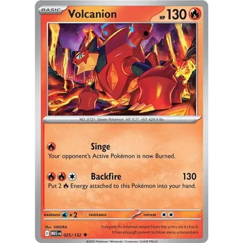 Sběratelská karetní hra Volcanion 025/132 - Mega Evolution Typ karty: Non-Holo
