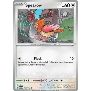 Karetní hra Spearow 102/132 - Mega Evolution Typ karty: Non-Holo