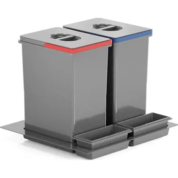 Odpadkový koš PRACTIKO sorter 600 2x20l,výška 400 mm
