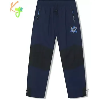 Chlapecké kalhoty Dětské zateplené šusťákové kalhoty Kugo DK8505 tmavě modré (Dětské zimní kalhoty zateplené flísem)