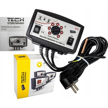 Příslušenství k čerpadlu REGULÁTOR OVLADAČ PRO OBĚHOVÉ ČERPADLO ÚSTŘEDNÍHO TOPENÍ TECH ST-20