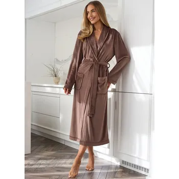 Dámský župan Dámský župan L&L 2510 AURA čokoládová L 0