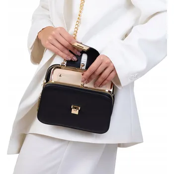 Kabelka Alessio kabelka, typ kabelka přes rameno, eko kůže, černá