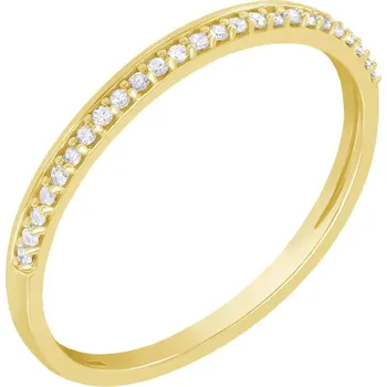 Prsten Zlatý eternity prsten s diamanty Topsey