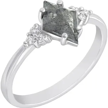 Prsten Unikátní prsten se salt and pepper diamantem Rogue
