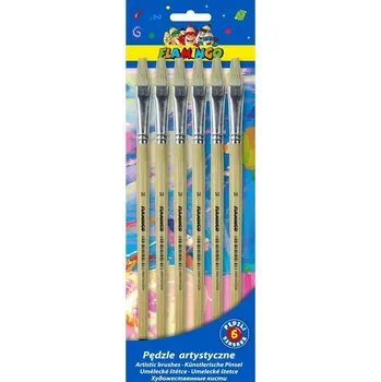 Umělecký štětec Ploché štětce Flamingo