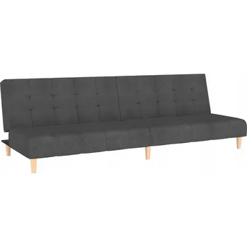 Pohovka Rozkládací pohovka pro 2 osoby, tmavě šedá, 200x84,5x69 cm