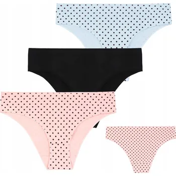 Kalhotky Dámské Kalhotky Klasické bavlněné kalhotky bez gumičky MORAJ 3 ks M