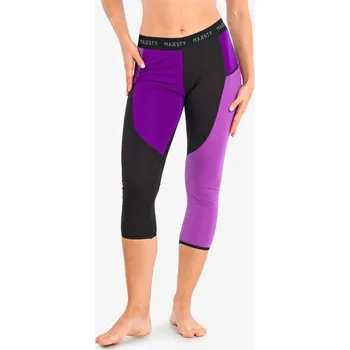 Dámské legíny Dámské termoaktivní legíny Majesty Surface Pants - černo/fialové S