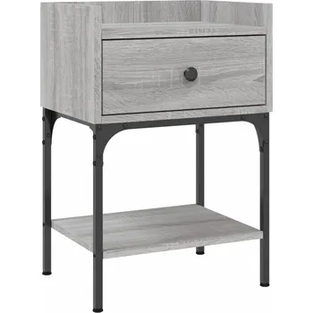 Noční stolek Elegantní noční stolek 40,5x31x60 cm, šedý dub, Sonoma