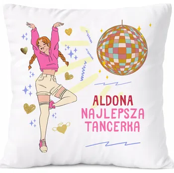 Polštář Dárek Polštář pro Aldonu, dceru dítěte s potiskem