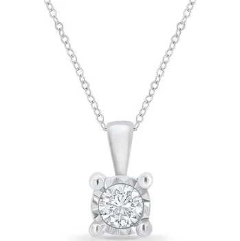 Přívěsek Jednoduchý přívěsek s diamantem v illusion osazení Cosma