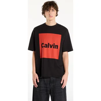 Pánské tričko Tričko Calvin Klein Jeans Ss 16S Io Calvin Box Graphic Tee Black M