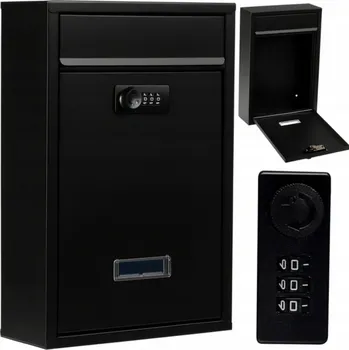 Železářství Poštovní schránka černé barvy 3dCity