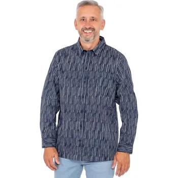 Pánská košile Pánská bavlněná košile HELKEN Modrá XXL