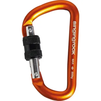 Lezecký doplněk karabina SINGING ROCK Mini D Screw bronze