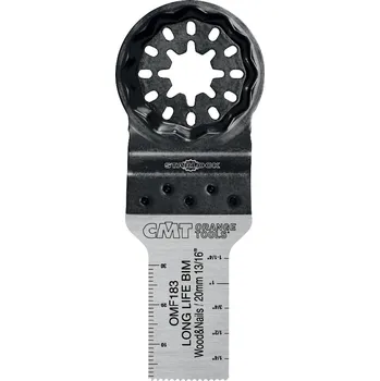 Pilový plátek CMT Orange Tools CMT Starlock Ponorný pilový list BIM s dlouhou životností, na dřevo a hřebíky - 20 mm, 50ks