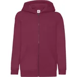 Fruit of the Loom Dětská mikina s kapucí Classic Kids Jacket Velikost: 9-11 let, Barva: fuchsiová