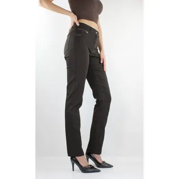 Dámské kalhoty Dámské prodloužené kalhoty hnědé BARA velikost: 40, délka: "38"