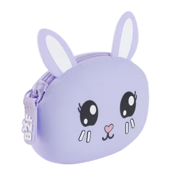 Školní batoh Miquelrius B2F - peněženka se zipem Puppies to go, králík, fialová