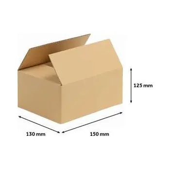 Archivační box Klopová krabice - 3vrstvá, 156 x 136 x 135 mm, 1 ks