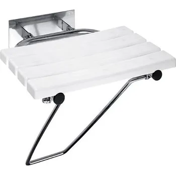 Koupelnové sedátko Bemeta - HELP: Sklopné sprchové sedátko nohou, nerez, s krytkou 301207181