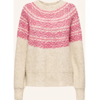 Dámský svetr Only Dámský Svetr, krémová / růžová / fuchsiová, 38