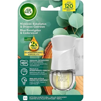 Osvěžovač vzduchu AIR WICK osvěžovač vzduchu 19 ml komplet elektrická náplň EUKALYPTUS A CEDROVÉ DŘEVO